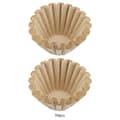 Miniatyrbilde 1 av 5: 50 stk engangs kaffefilter i trefiber, koppbytte (L)