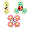 Miniatyrbild 1 av 5: 3-Pack - Fidget Spinner med Sugpropp för Barn - Snurrande Leksak Multifärg
