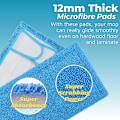 Miniatyrbillede 2 af 5: Genanvendelige Mop-Puder til Flash Speedmop Heavy Duty Mikrofiber Vådt & Tørt Rengøring Mop-Pude Maskinvaskbar Op til 100x, 4-pak