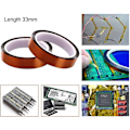 Pikkukuva 2 / 4: 5 kpl (4/6/8/12/15 MM) Kapton-korkea lämpötilan kestävä polyimidi-teippa KAPTON-liima-teippa