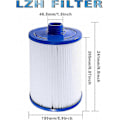 Miniatyrbillede 2 af 5: 2-pak patroner til Jacuzzi-filter, til spabade, Unicel 6CH-940