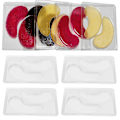 Miniatyrbillede 4 af 5: 12 stk. DIY Under Eye Patches Forme Sikker Sund Naturlig Genanvendelig Transparent Øjenmaske Patch Bakke Plade