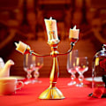 Miniatyrbilde 2 av 5: Klokkestakelys Skjønnheten og Udyret Lysestake Lumiere LED Lysestake til Bryllupsbord, Julefest, Hjemmedekorasjon