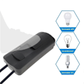 Miniatyrbillede 2 af 5: 220V Foddimmerkontakt Fodbetjent LED Dimmerkontakt Fuld Range Inline Glidekontrolkontakt til Gulvlampe / LED Lampe