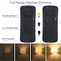Miniatyrbillede 5 af 5: 220V Foddimmerkontakt Fodbetjent LED Dimmerkontakt Fuld Range Inline Glidekontrolkontakt til Gulvlampe / LED Lampe