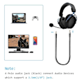 Pikkukuva 4 / 5: HyperX Cloud Alpha -pelikorvakkeiden nylonpunottu vaihtokaapeli