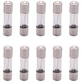 10 st 250V 10A Långsam Blåstid Tidfördröjningsglasssäkringar Rör 5mm x 20mm