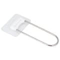 Clothes Hanger Organizer Stainless Steel U-shaped Wall Storage Rack for Bathroom Balcony White