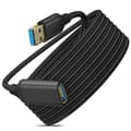 USB 3.0 Typ A hane till hona förlängningskabel, flätat material, hög dataöverföringskabel (0,5