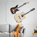 Miniatyrbild 4 av 5: Horisontell Gitarrväggfäste, Lutande Gitarrhängare, Horisontell Väggfäste för Akustisk Klassisk eller Elektrisk Gitarr, Ukulele, Banjo, Mandolin -SJL