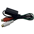 Miniatyrbillede 5 af 5: Højttaler til 2 RCA Output Konverter IN/OUT Høj/Lav til Bil Audio