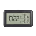Termometer Hygrometer Inomhus med Väckarklocka, LCD Digital Termometer, för Rum, Vardagsrum, Vinkällare (Svart)