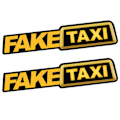 Pikkukuva 1 / 5: 2 kpl Väärennös Taksi Auton Tarra Tarra Embleemi Itseliimautuva Vinyyli Tarrat Autolle Pakettiautolle