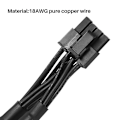 Pikkukuva 4 / 5: 8-nastainen kaksois-8-nastainen 6-nastainen PCIE VGA virtalähdekäyttöinen kaapeli Supernova G2 G3 G5 P2 T2 GS G+ 650 750 85:lle