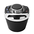 Miniatyrbilde 1 av 5: 100% Helt Ny Universell Trådløs Bilrattstyring Fjernkontrollknapp Støtter Bluetooth med LED-lys 8-Tast Funksjoner for Android Navigasjon
