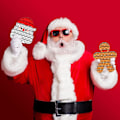 Miniatyrbild 2 av 5: 2-pack Julleksaker Set - Tomte & Pepparkaksgubbe, Julaftonslåda Partyväska Strumpfyllare För Barn Presenter Till Pojkar Flickor Baby Jul Sensorisk Leksak