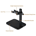Miniatyrbilde 2 av 5: Justerbart mikroskopstativholder for USB digitalt mikroskop Mini fotfeste bordramme