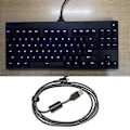 Miniatyrbild 2 av 5: USB-tangentbordslinjekabel Ersättning Reparation Tillbehör för Gpro X Mekanisk Speltangentbord, snabb överföring