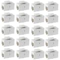 Ethernet Keystone-koppling, 20-pack Cat6 RJ45 Keystone Jack Inline Honkontakter