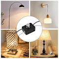 Miniatyrbillede 3 af 5: Indbygget Dæmperskifter Combo Kit 120V Rotationsdæmperskifter Udskiftning til Bordlamper / Gulvlamper