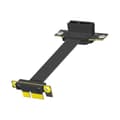 PCIE 1X Förlängningskabel, PCI-3.0 1X Hane till Hona Riser-kabel PCI-E 1X Förlängningsadapter 10cm