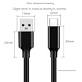 Miniatyrbild 4 av 5: USB3.2 10 Gbps typ C-kabel USB A till typ-C 3.2 dataöverföringskabel USB C SSD hårddisk kabel PD 60W 3A snabbladdning 3.0, 1M