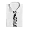 Miniatyrbillede 3 af 3: Zebra Stribet Herre Slips Mode Slips Tynde Slips Gaver Til Bryllupper, Brudgom, Forretningsfest