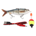 Miniatyrbilde 2 av 5: SSRGV Robotisk Svømmeagn Multi-leddet Oppladbar Elektrisk Fiskeagn med Grønt LED-lys