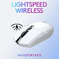 Miniatyrbillede 3 af 5: G305 LIGHTSPEED Trådløs Gaming Mus, Hero 12K Sensor, 12.000 DPI, Letvægts, 6 Programmerbare Knapper, 250 timers Batterilevetid, Indbygget Hukommelse, PC/Mac -
