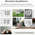 Miniatyrbillede 3 af 5: Elektrisk og Digital Stikkontakt Timer, Digital Stikkontakt Timer med 10 Daglige Ugentlige Programmer med Tyverisikringstilstand og Stor LCD-Skærm, Spar Strøm (P