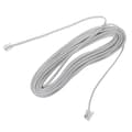 9M 30ft RJ11 6P2C Modulær Telefon Telefonkabler Ledning Hvit