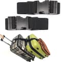 2-pack Bagageband, Justerbar Resväska Bälte, Reseförvaring, Anslut 3 Väskor, Svart