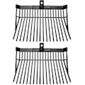 Miniatyrbillede 4 af 5: 2 Pak Holdbare Rustfrie Pitchfork Hoveder, Stabile Polycarbonat Gaffeludskiftningshoveder Med 18 Tænder-hy