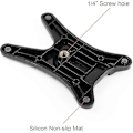 Miniatyrbillede 2 af 4: Kamera Blitz Stativ Blitz Speedlight Hotsko Montering Stativ Med Metal Tripod Gevind (4 stk, Sort)