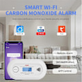 Miniatyrbild 4 av 5: WiFi Smart Kolmonoxidlarm, WiFi CO Gasdetektor med Tuya App-kontroll, 10 års batteritid, E