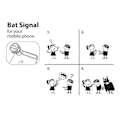Miniatyrbillede 4 af 4: Bat Signal Mobil Blitz Batman Opkald Lys Sort-Yvan