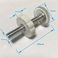 Miniatyrbild 2 av 5: 2025 Nya 4 st Tryck Babygrindar Gängade Spindelstänger Walk Thru Grindar Tillbehör Skruvbultar Kit Montering