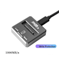 Miniatyrbild 5 av 5: 10Gbps M2 SATA NVMe till USB 3.1 Dockningsstation SSD Adapter SATA NVMe Dubbel Protokoll för 2230 2242 2280 22110 M2 SSD-kapsling Bas