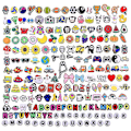 Miniatyrbillede 1 af 2: 100 stk. Sko Charms til Croc Bubble Slides Sandaler Clogs Charms