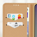 Miniatyrbillede 3 af 5: Etui til Xiaomi Redmi 14C Wallet Læder Saffiano Fancy, Sort / Guld