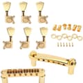 En uppsättning guld Strängsadel Tune-O-Matic Stall & Stränghållare För Gb Lp Stil Elgitarr