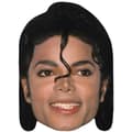 Michael Jackson (Krøll) Kjendismaske, Flatt Kortansikt