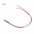 10pcs 12v 3mm LED Light Diode with Cable Multicolor LED Light Cable 20cm 0.06W (Pink)
