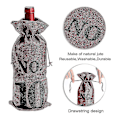 Miniatyrbillede 2 af 5: 1 til 10 Burlap Vinposer Blind Vinsmagning, Vinposer Bryllup Bordnumre, Vinsmagning Tasker, Fest