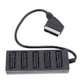 Miniatyrbilde 4 av 5: 21-pins Scart 5-veis Splitter 21p Scart Hann til 5 Hun Adapterkontakt 5 Vei Scart En Del Int