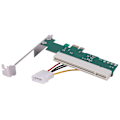 Miniatyrbillede 5 af 5: PCI-Express til PCI Adapterkort PCI-E X1/X4/X8/X16 Slot med 4-polet Strømkabelkort