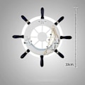 Miniatyrbilde 4 av 5: Nautisk Marine Ror Taklampe Vegglampe Pirat Sjømann Marine Skip Juster Krigsskip Ratt Gir Lampe Led Fiskenett Hamp Tau Dekor For Barn