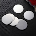 Miniatyrbillede 3 af 3: 10 stk. selvklæbende metalplader monteringssæt klistermærker magnetisk patch magnetisk bilholder (sølv/dia: 4 cm)