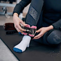 Miniatyrbild 5 av 5: Träningsutrustning Gym Ankelrem Vadderad Dubbel D-ring Justerbar Ankelvikt Ben Träningsstöd Stöd Sport Säkerhet Outstander (1st Rosa)