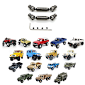 Miniatyrbillede 2 af 5: 2 stk. Metal Drivaksel CVD til D12 C14 C24 B14 B36 B24 MN D90 MN99S MN-90 RC Bil Opgraderingsdele Tilbehør